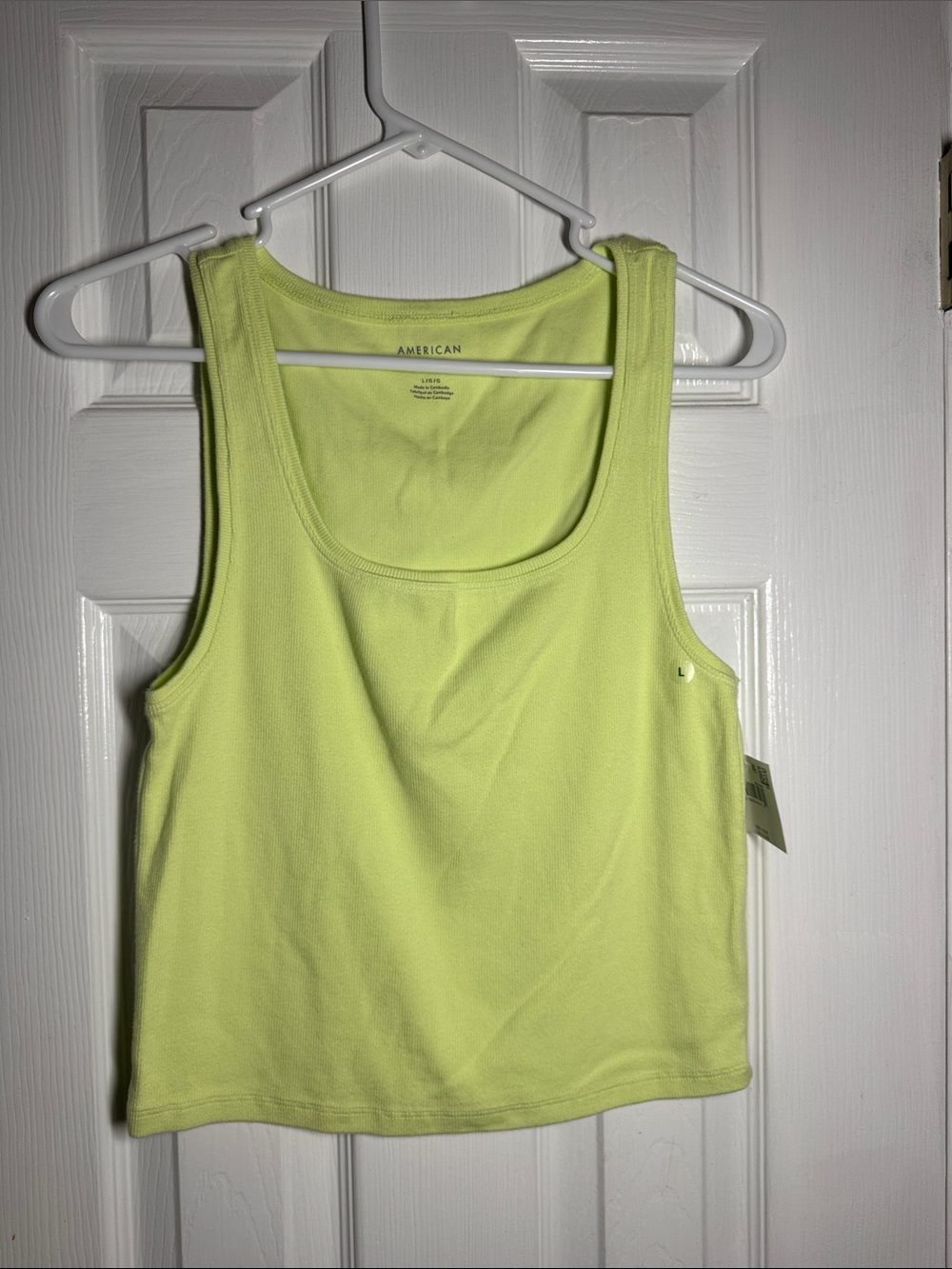 American Eagle Outfitters Neon Lime Tank Top